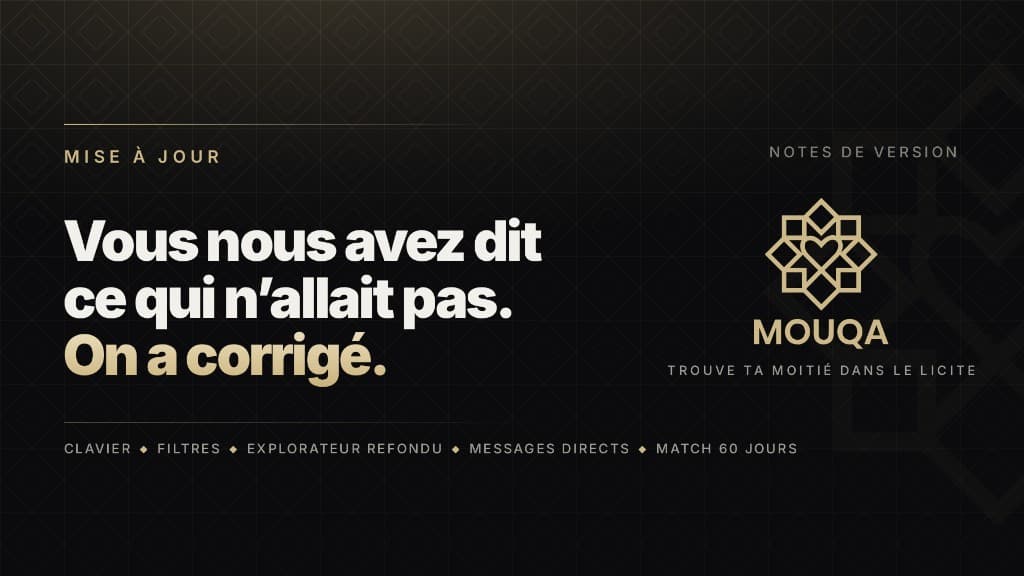Merci pour vos retours